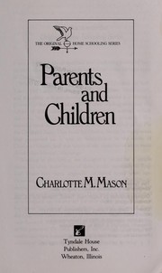 Cover of Parents and children by Charlotte M. Mason