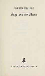 Cover of Bony and the mouse by Arthur William Upfield