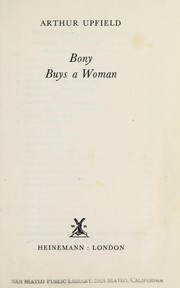 Front cover of Bony buys a woman by Arthur William Upfield