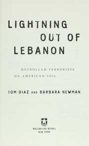 Front cover of Lightning out of Lebanon by Tom Diaz