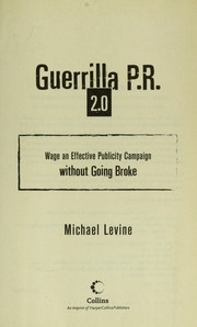 Cover of Guerrilla P.R. 2.0 by Levine, Michael