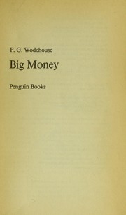 Cover of Big money by P. G. Wodehouse