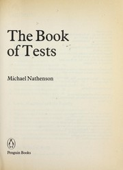 Front cover of The book of tests by Michael B. Nathenson