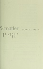 Cover of The theory of light and matter by Andrew Porter