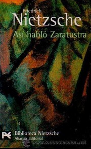 Front cover of Así habló Zaratustra by Friedrich Nietzsche