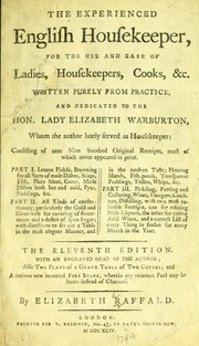 Front cover of The experienced English housekeeper by Elizabeth Raffald