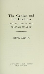 Front cover of The genius and the goddess by Jeffrey Meyers