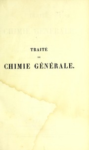 Cover of Trait©♭ de chimie g©♭n©♭rale by Théophile-Jules Pelouze