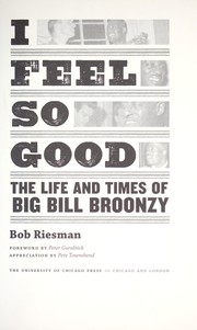 Cover of I feel so good by Bob Riesman