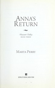 Cover of Anna's return by Marta Perry