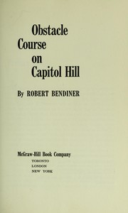 Front cover of Obstacle course on Capitol Hill by Robert Bendiner