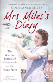 Cover of Mrs Miles's Diary by Constance Miles