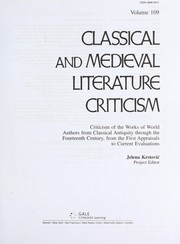 Front cover of Classical and medieval literature criticism by Unknown