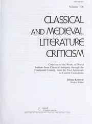Cover of Classical and medieval literature criticism by Unknown