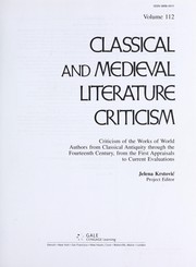 Front cover of Classical and medieval literature criticism by Unknown