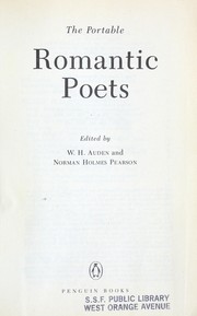 Front cover of The Portable Romantic poets by W. H. Auden