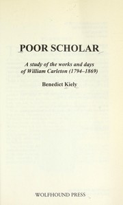 Cover of Poor scholar by Kiely, Benedict.