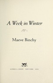 Cover of a week in winter by Maeve Binchy