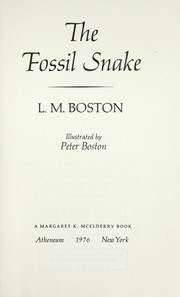 Front cover of The fossil snake by Lucy M. Boston