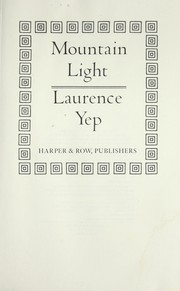 Cover of Mountain light by Laurence Yep