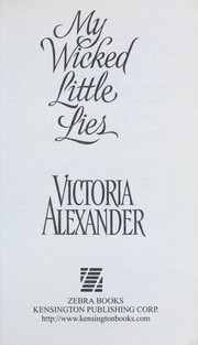 Cover of My wicked little lies by Victoria Alexander