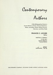 Front cover of Contemporary Authors by Francis C. Locher