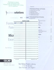 Cover of Formulas and functions with Microsoft Excel 2003 by Paul McFedries