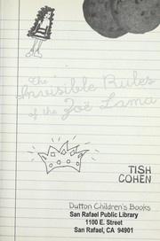 Front cover of The invisible rules of the Zoë Lama by Tish Cohen