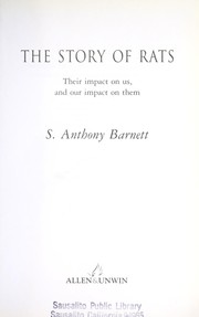 Front cover of The story of rats by S. A. Barnett