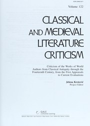 Cover of Classical and medieval literature criticism by Jelena O. Krstovic