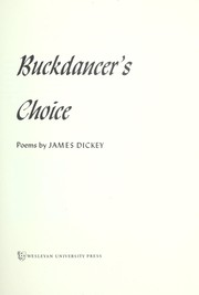 Cover of Buckdancer's choice by James Dickey
