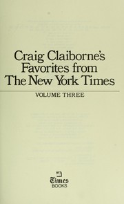 Front cover of Craig Claiborne's Favorites From The New York Times by Craig Claiborne