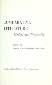 Cover of Comparative literature by Newton Phelps Stallknecht