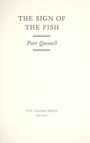 Front cover of The sign of the fish by Peter Quennell