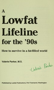 Front cover of A lowfat lifeline for the '90s by Valerie Parker
