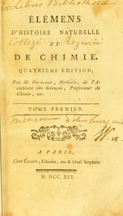 Cover of El©♭mens d'histoire naturelle et de chimie by Antoine François de Fourcroy