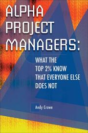 Cover of Alpha Project Managers by Andy Crowe