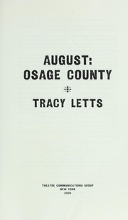 Cover of August by Tracy Letts