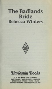 Front cover of The Badlands Bride by Rebecca Winters
