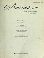 Front cover of America, past and present by Robert A. Divine