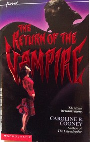 Front cover of The Return of the Vampire by Caroline B. Cooney