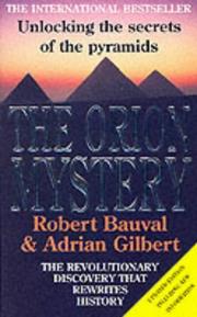 Front cover of Orion Mystery, The by Robert Bauval