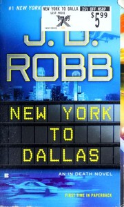 Front cover of New York to Dallas by Nora Roberts