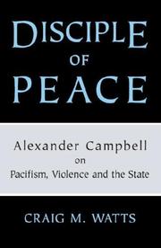 Front cover of Disciple of Peace by Craig M. Watts