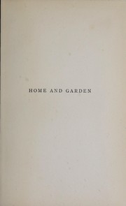 Cover of Home and garden by Gertrude Jekyll