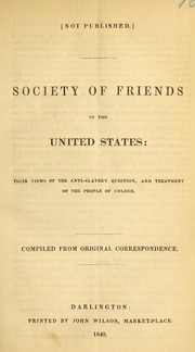 Front cover of Society of Friends in the United States by William Bassett