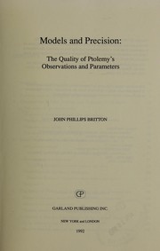 Cover of Models and precision by John Phillips Britton