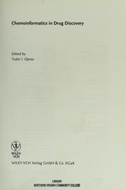 Front cover of Chemoinformatics in drug discovery by Tudor I. Oprea