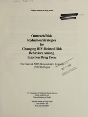 Cover of Outreach risk reduction strategies for changing HIV-related risk behaviors among injection drug users by National Institute on Drug Abuse