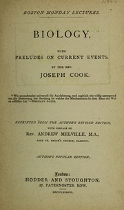 Front cover of Biology by Joseph Cook